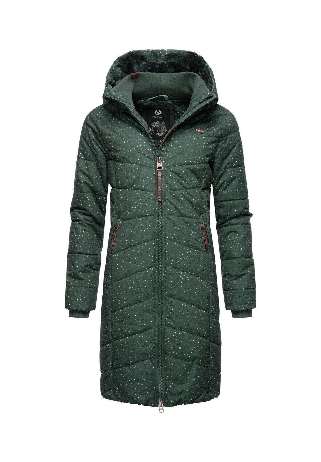 

Стеганое пальто Dizzie Coat Принт Ragweartm, цвет Dark Green