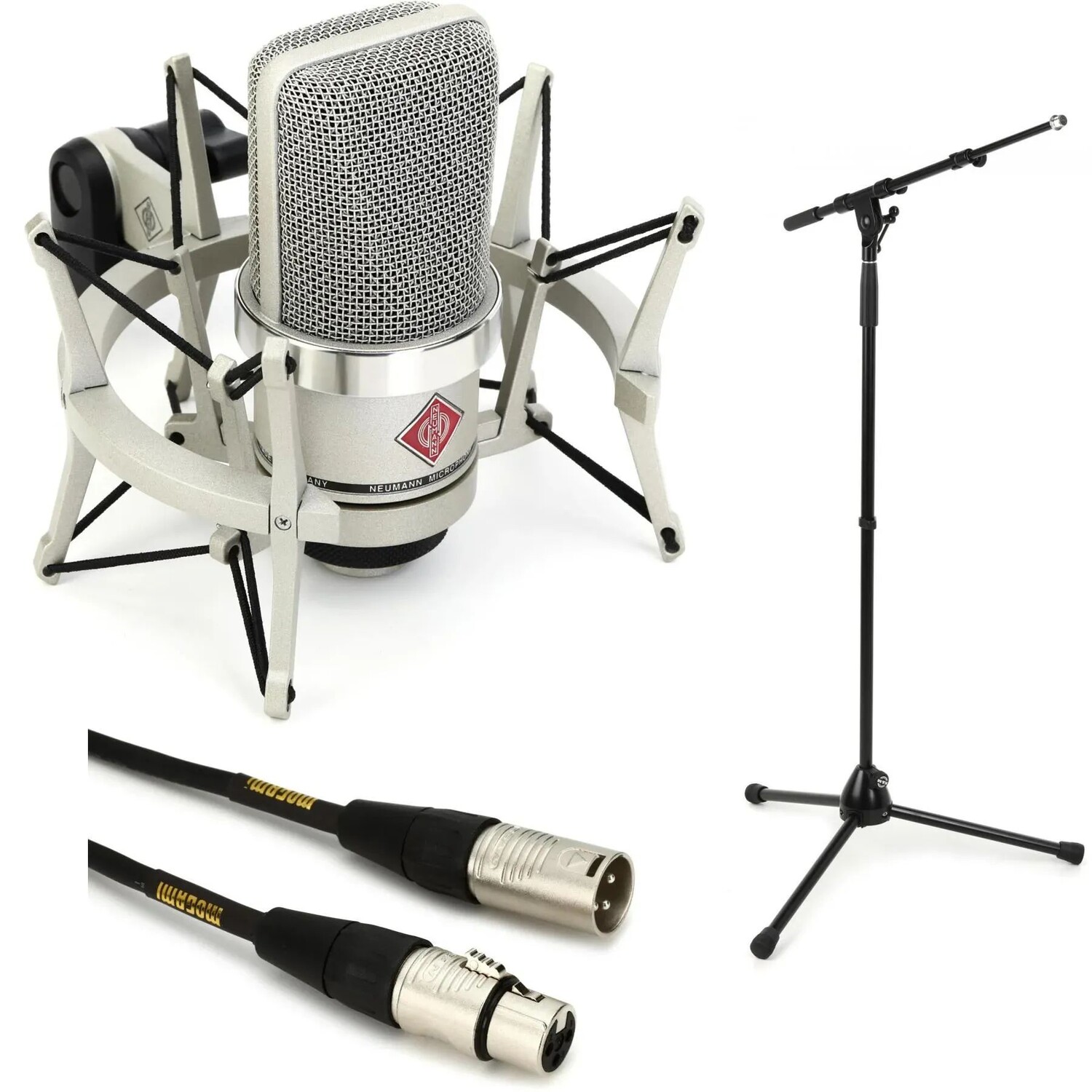 

Комплект Neumann TLM 102 Studio Set с подставкой и кабелем — никель