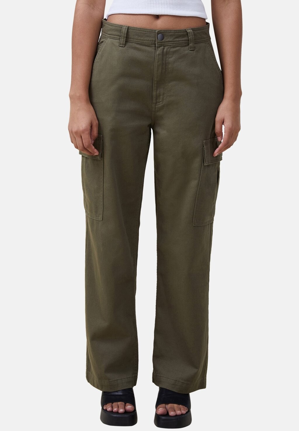 Брюки карго BOBBIE Cotton On, цвет green брюки карго tactical cotton on цвет vintage dark brown twill