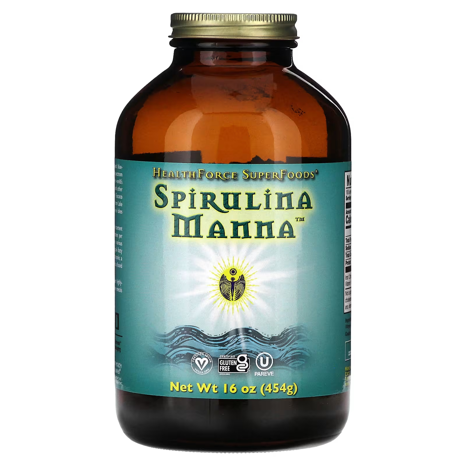 Спирулина HealthForce Superfoods Spirulina Manna, 454 г healthforce superfoods integrity foods рожковое дерево 160 г