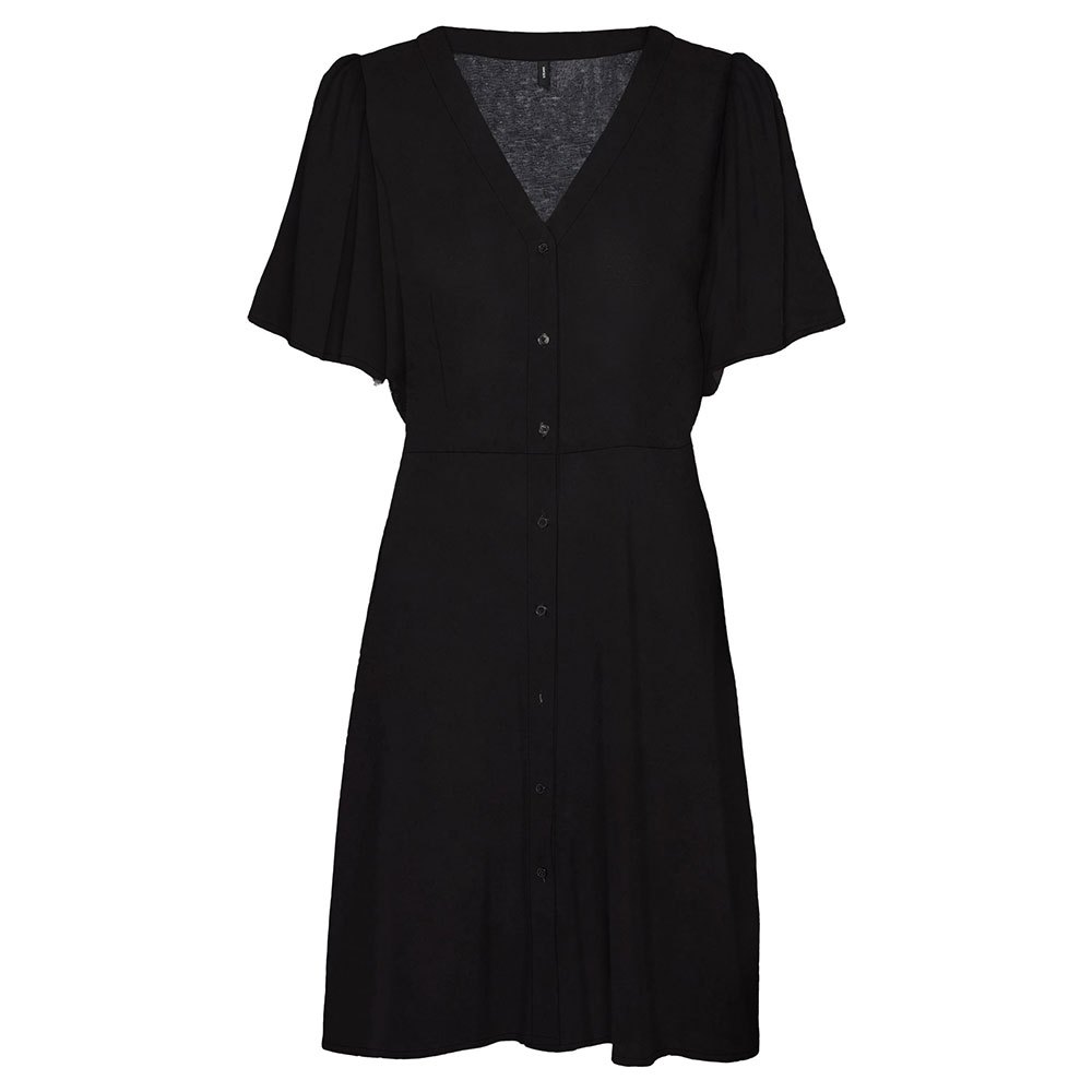 Короткое платье Vero Moda Alba Short Sleeve, черный