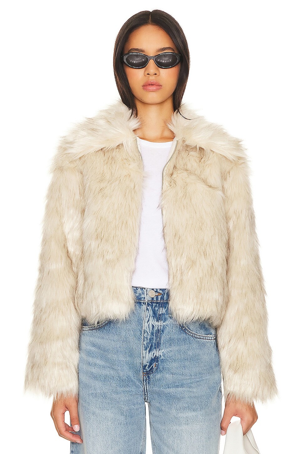 

Пальто Steve Madden Juniper Faux Fur, кремовый, Бежевый