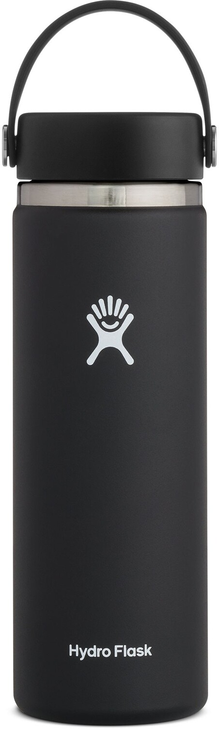 

Вакуумная бутылка для воды с широким горлышком - 20 эт. унция Hydro Flask, черный