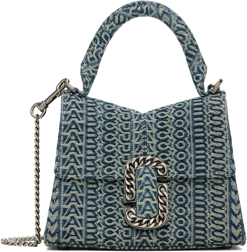 

Синяя мини-сумка с верхней ручкой The St. Marc Marc Jacobs