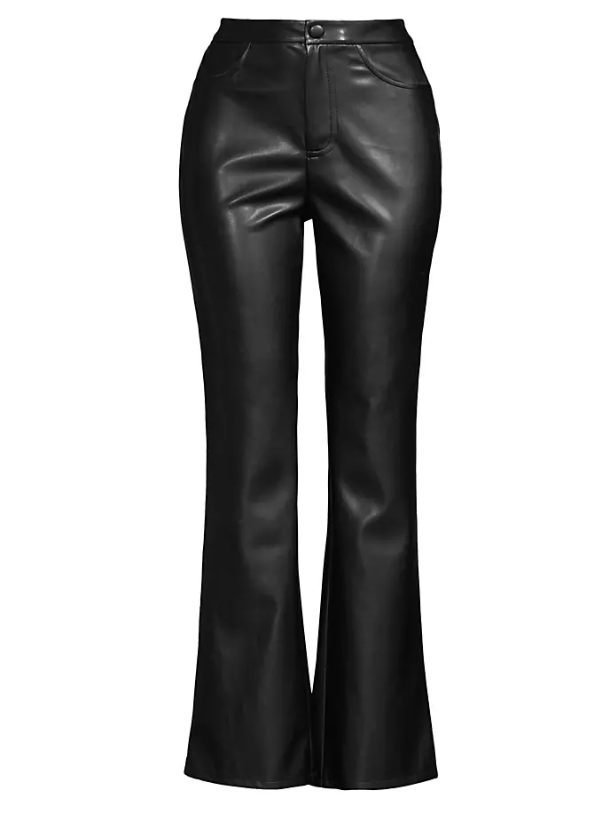 

Брюки Bootcut из искусственной кожи Nic+Zoe, черный