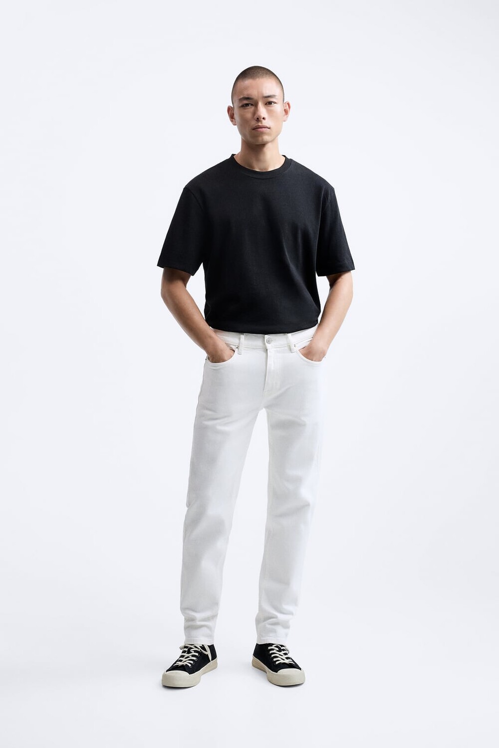 

Джинсы узкого кроя ZARA, белый