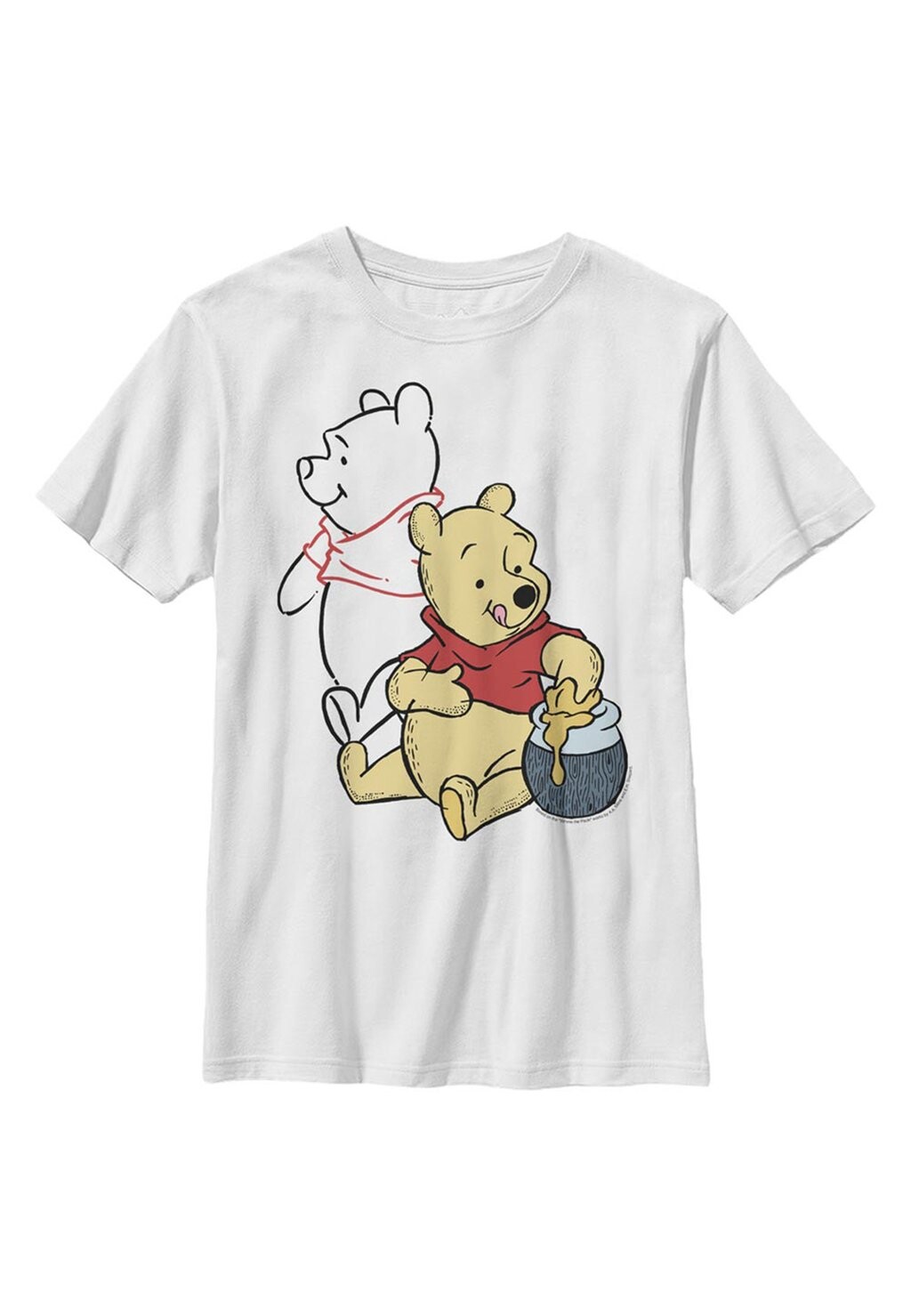 

Футболка с принтом Winnie The Pooh Pooh Line Art Disney, белый