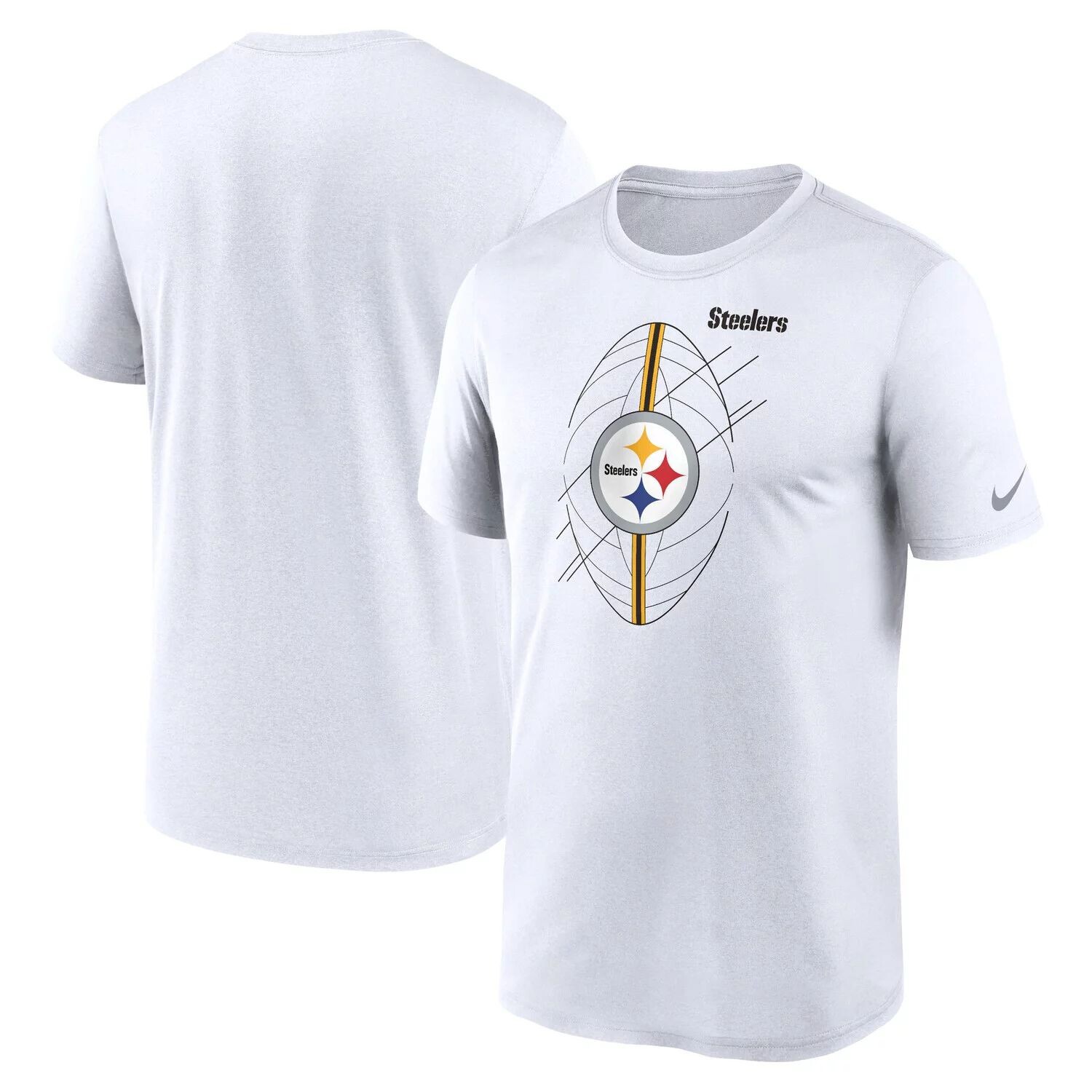

Мужская белая футболка Nike Pittsburgh Steelers Legend Icon Performance, Белый