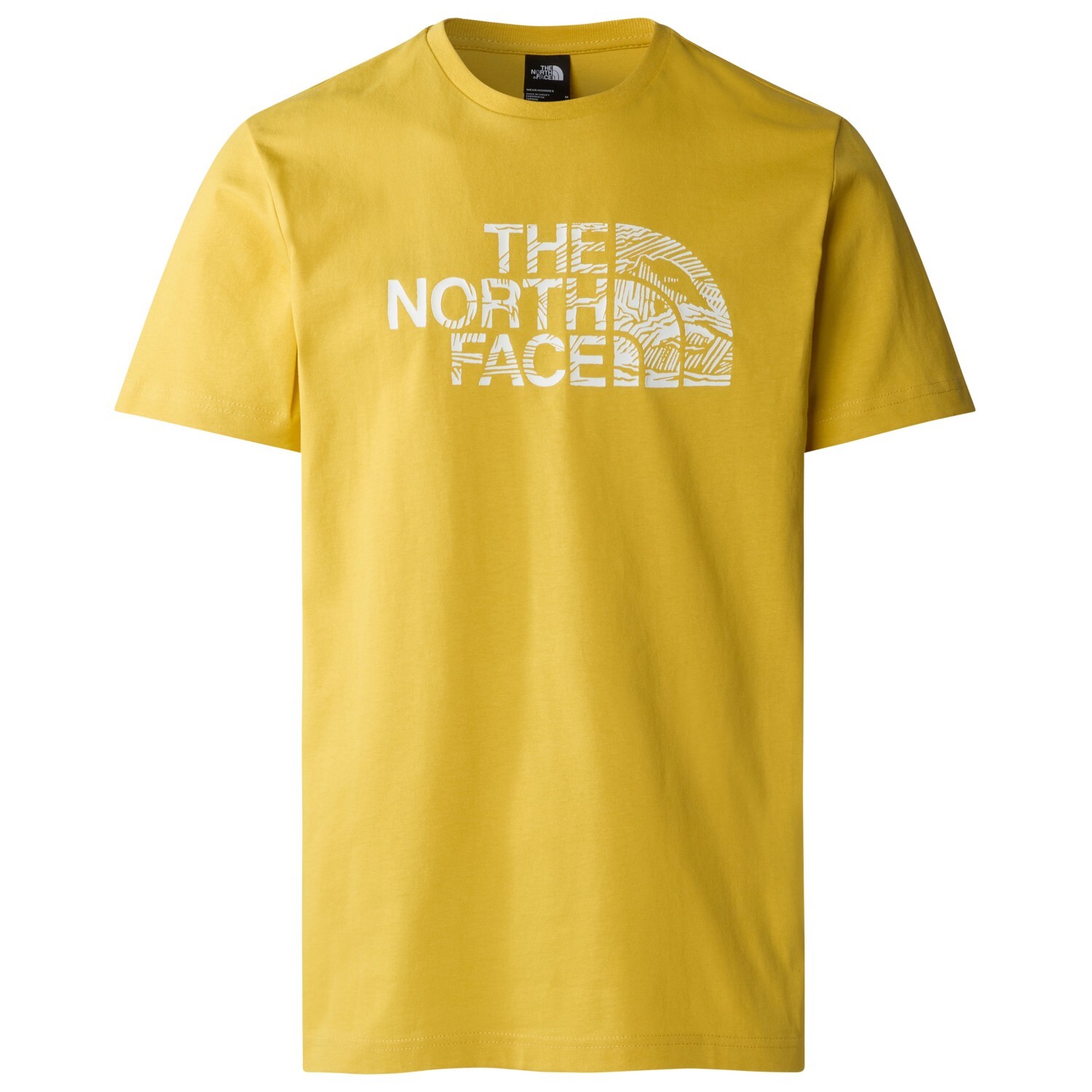 

Футболка The North Face S/S Woodcut Dome Tee, цвет Yellow Silt