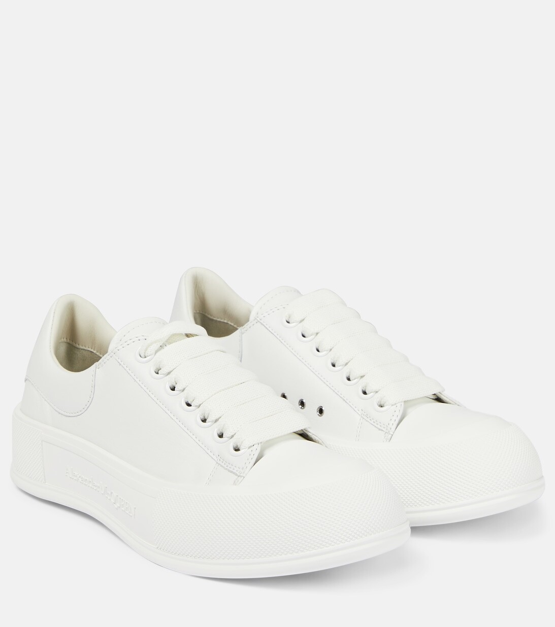 

Кожаные кроссовки Alexander McQueen, белый