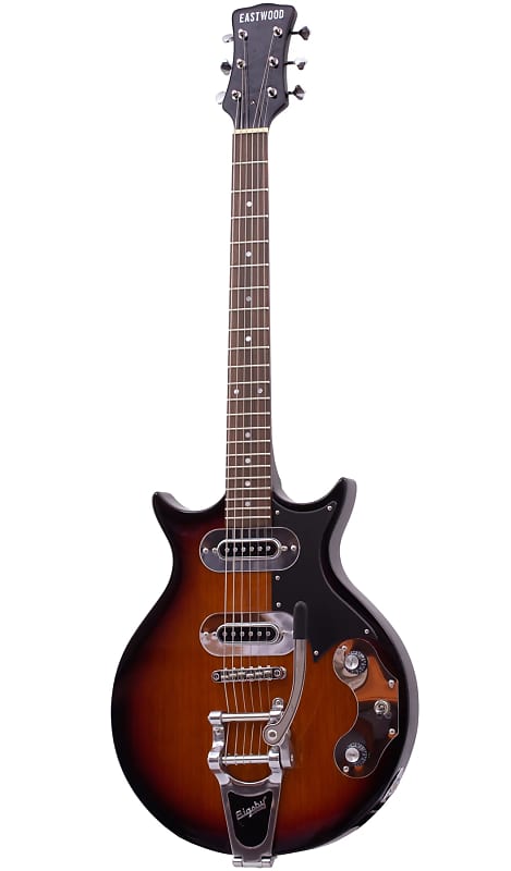 цена Электрогитара Eastwood Marksman V Tone Chambered Mahogany Body Set Mahogany Neck 6-String Electric Guitar