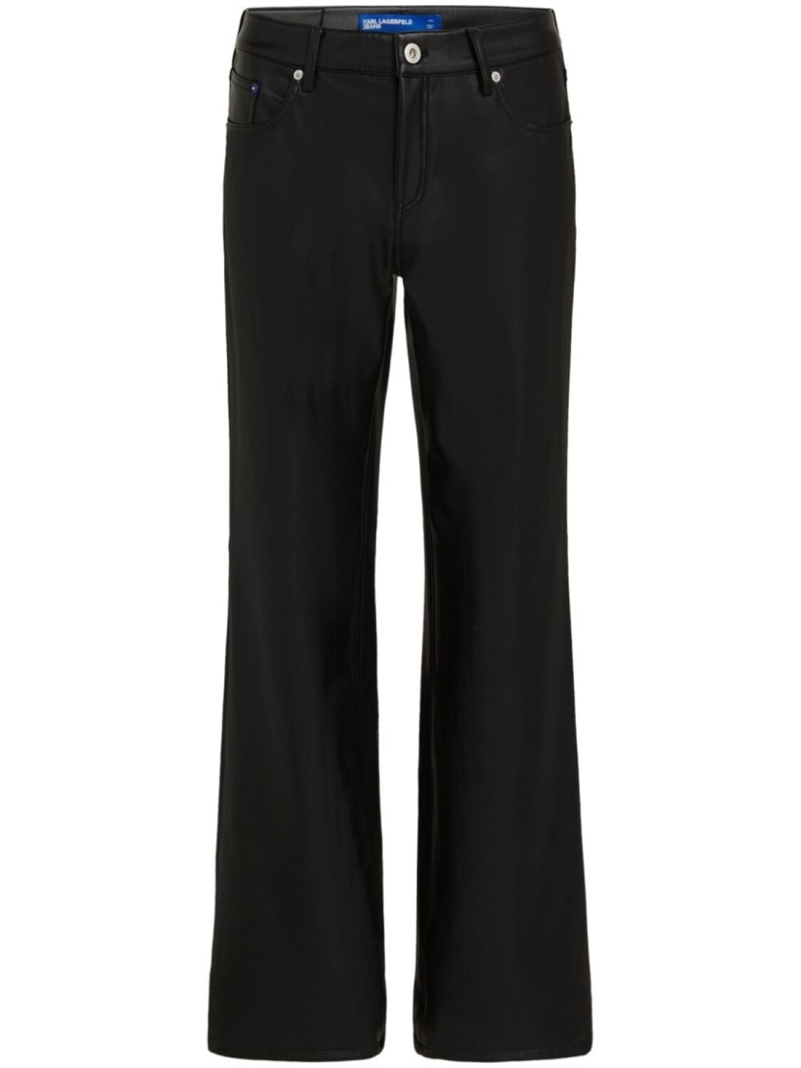 

Karl Lagerfeld Jeans расклешенные брюки с нашивкой-логотипом, черный