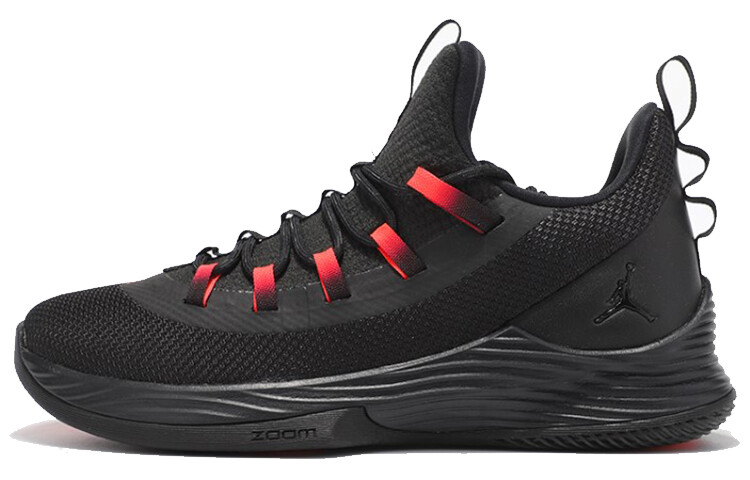 

Air Jordan Ultra.Fly 2 Low, 'Black Infrared', черные