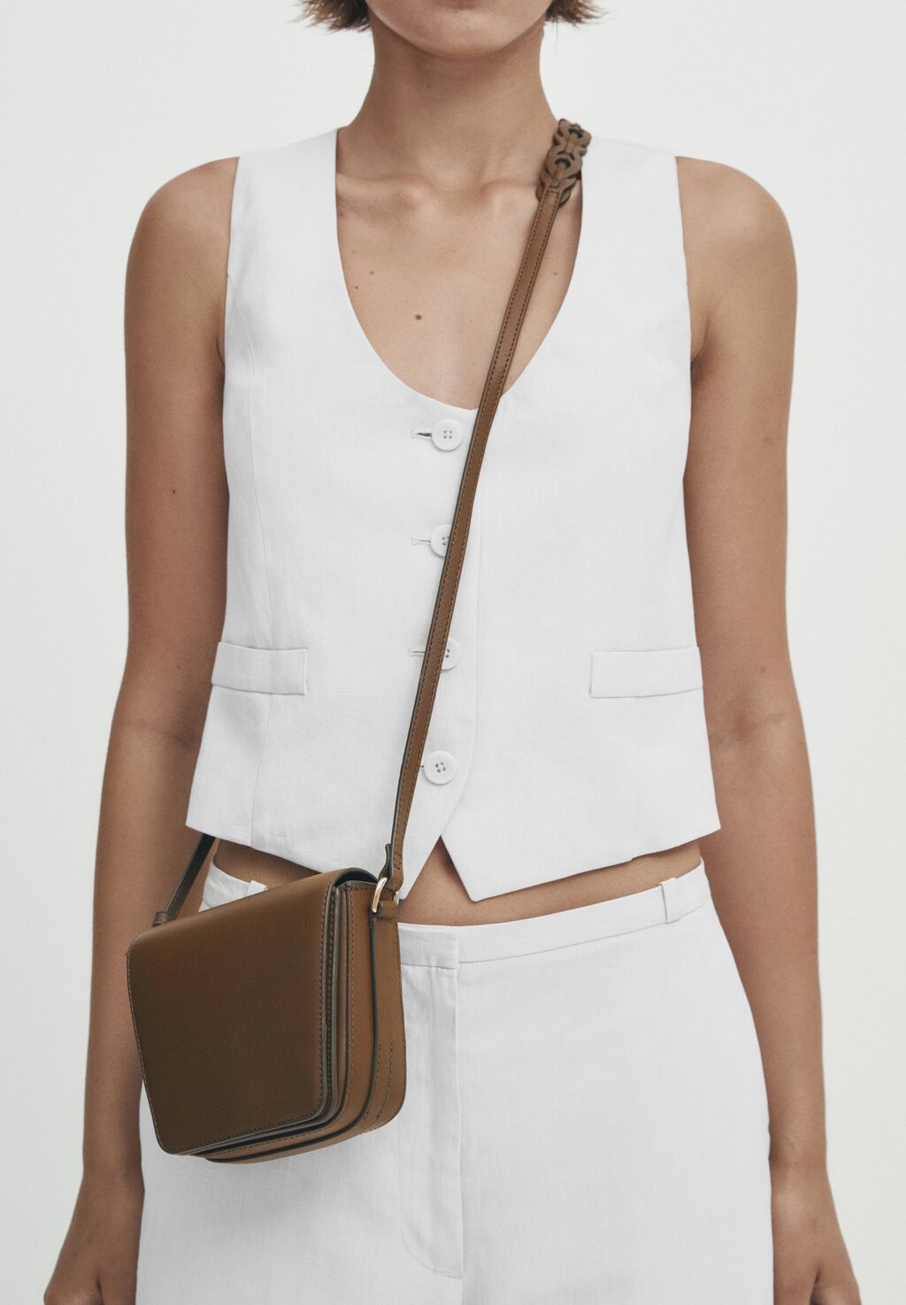 

Сумка через плечо MINI With INTER STRAP Massimo Dutti, хаки