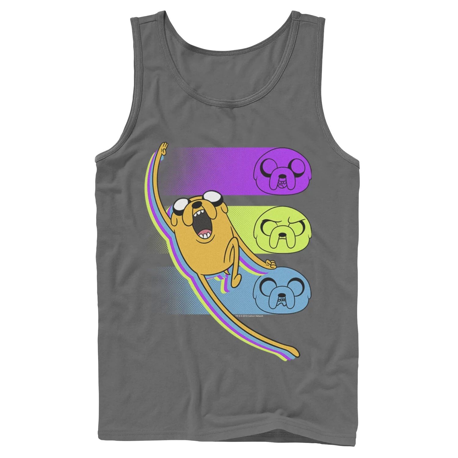 

Мужская майка Cartoon Network Adventure Time Jake Emotions Licensed Character