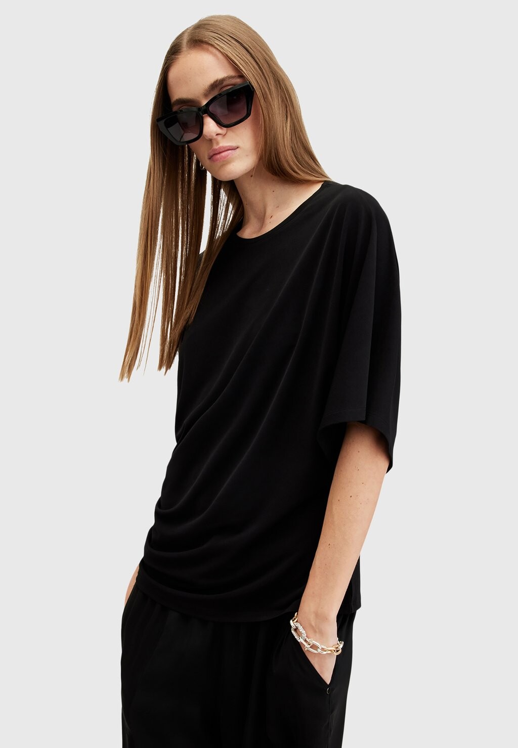 

Футболка с принтом KALI AllSaints, черный