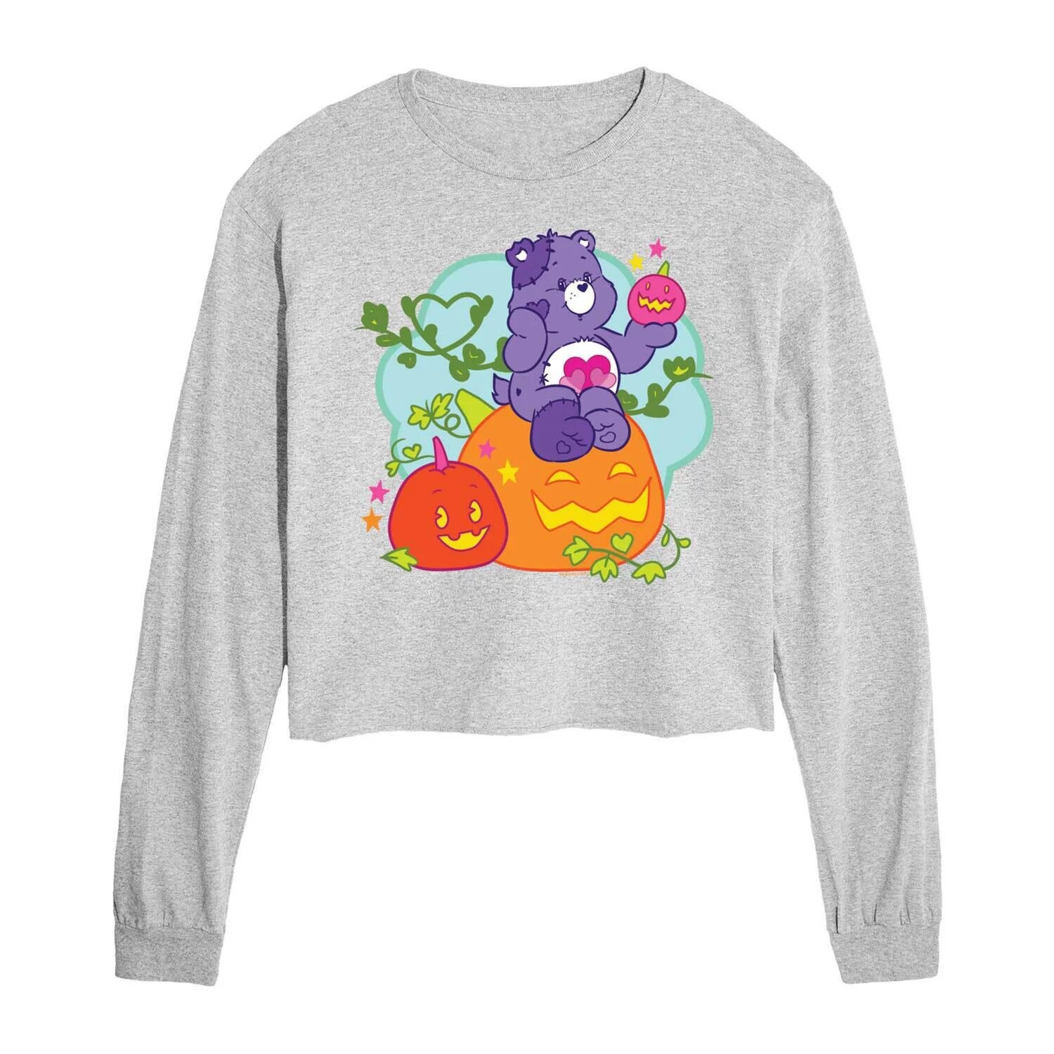 

Укороченный длинный рукав с тыквой Care Bears для юниоров Licensed Character, серый