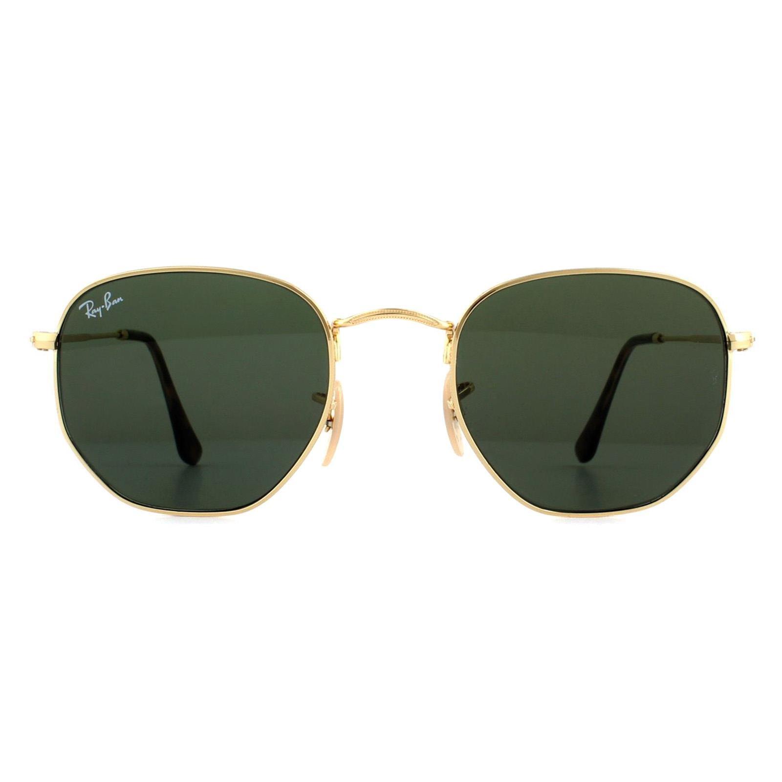 Квадратные золотисто-зеленые солнцезащитные очки G-15 Ray-Ban, золото
