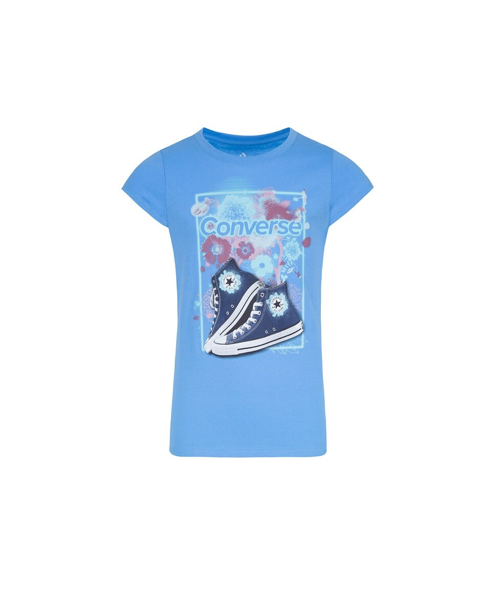 

Футболка с коротким рукавом для девочки Converse, синий