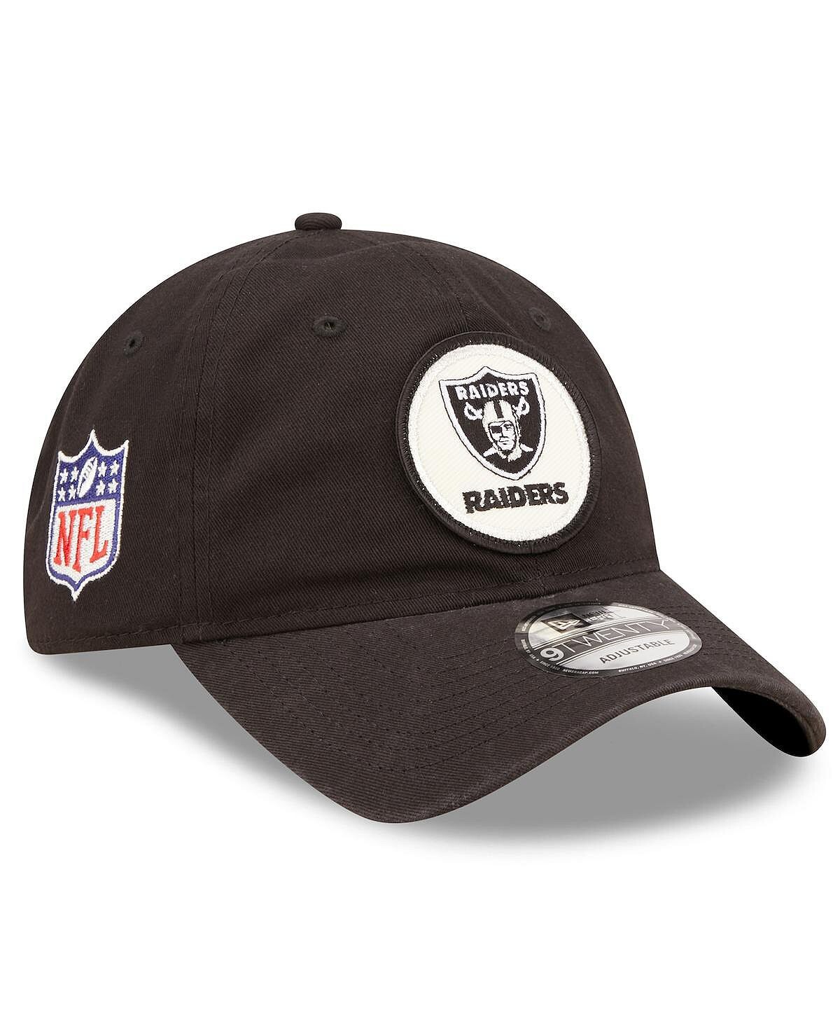 

Мужская черная регулируемая кепка Las Vegas Raiders 2022 Sideline 9TWENTY Historic New Era