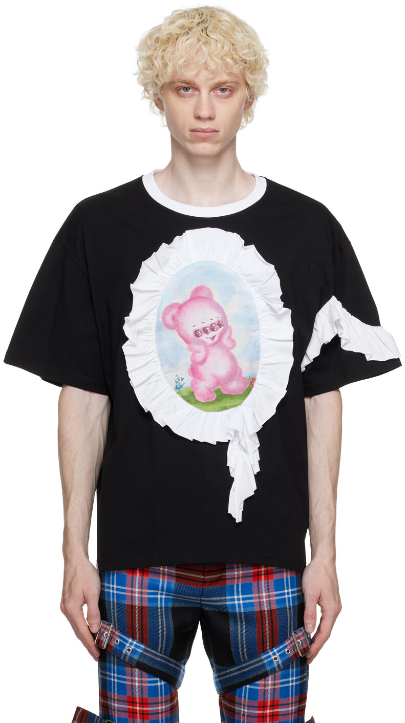 

Черная футболка с милым Громлином Charles Jeffrey LOVERBOY