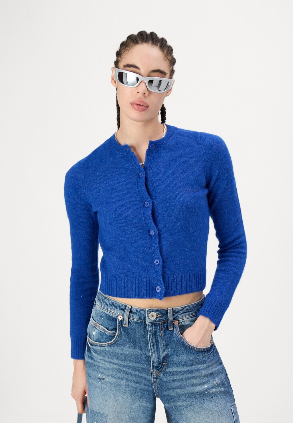 

Кардиган COSY CREW CARDI BDG Urban Outfitters, синий