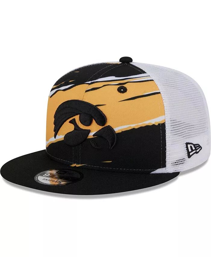 

Мужская черная кепка Iowa Hawkeyes Tear Trucker 9FIFTY Snapback New Era, черный