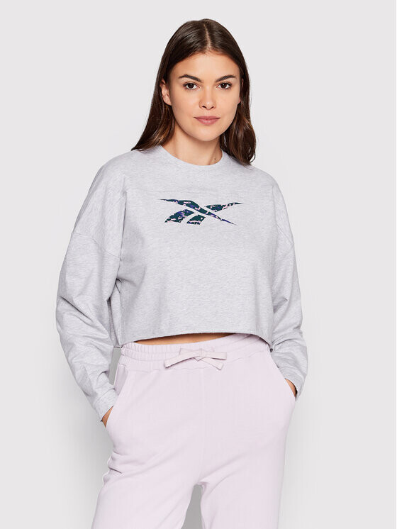 

Толстовка свободного кроя Reebok, серый