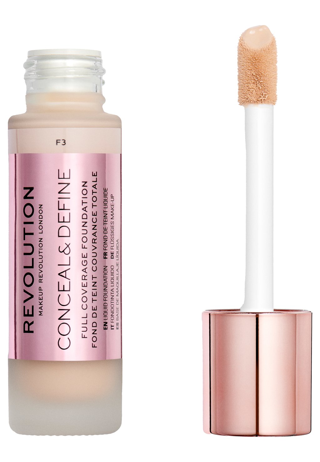цена Тональный крем Conceal & Define Foundation Makeup Revolution, цвет f3