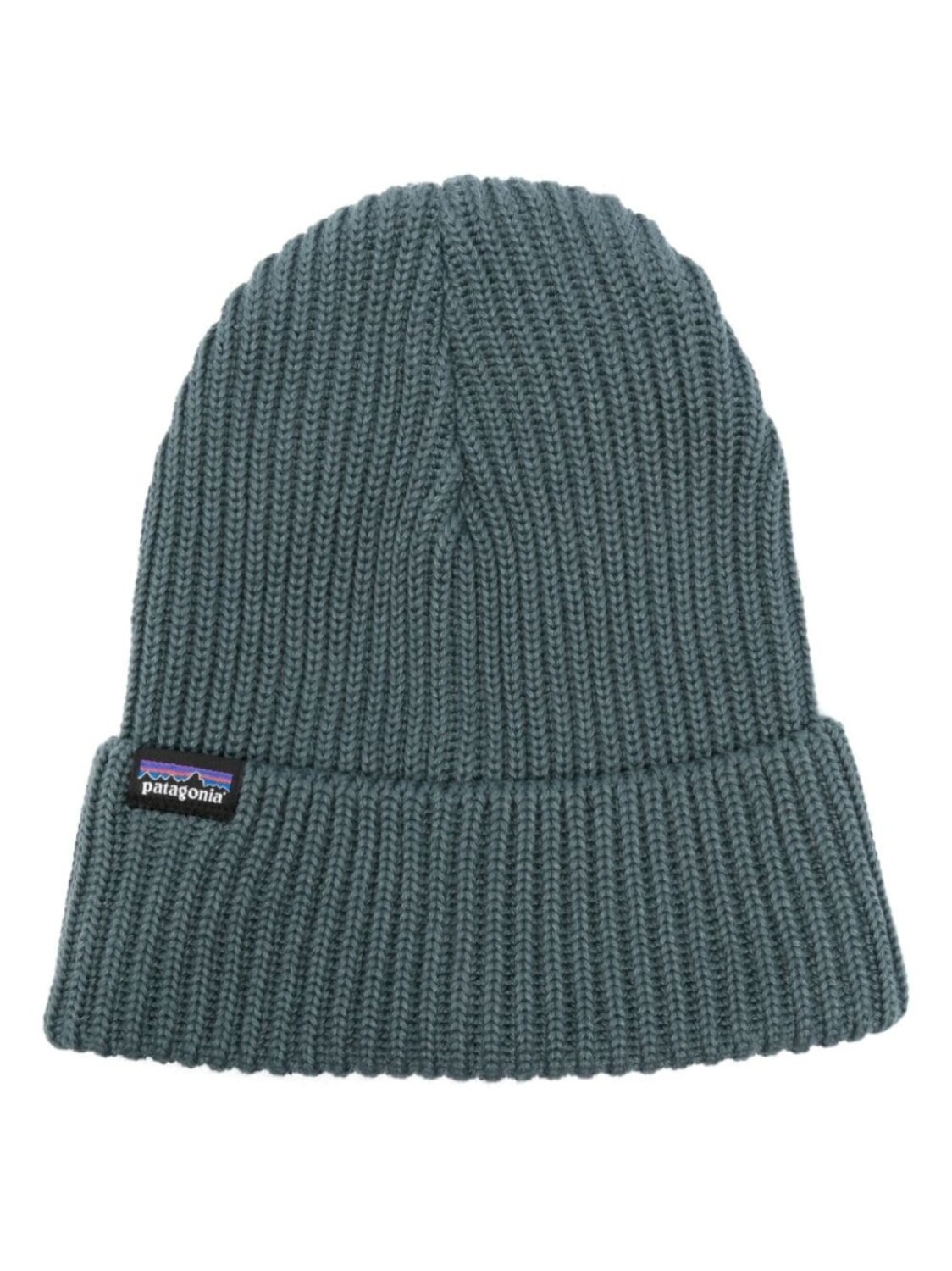 

Patagonia шапка бини Fishermans в рубчик с логотипом, зеленый