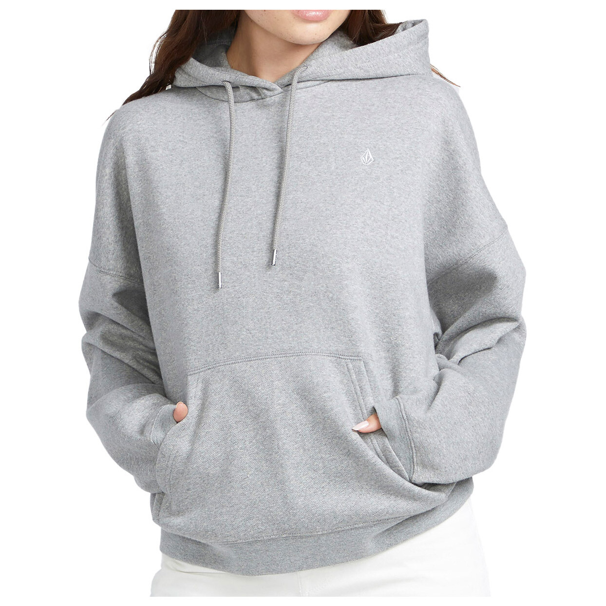 

Толстовка с капюшоном Volcom Women's Stone Heart Up, цвет Heather Grey