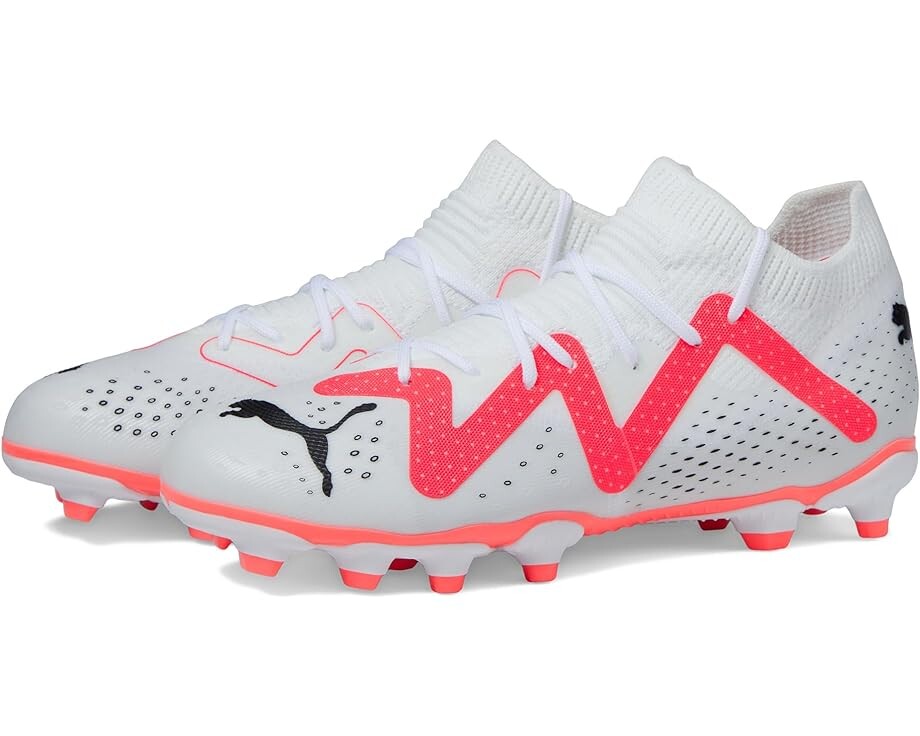 

Кроссовки Puma Future Match Firm Ground/Artificial Ground, цвет PUMA White/PUMA Black/Fire Orchid