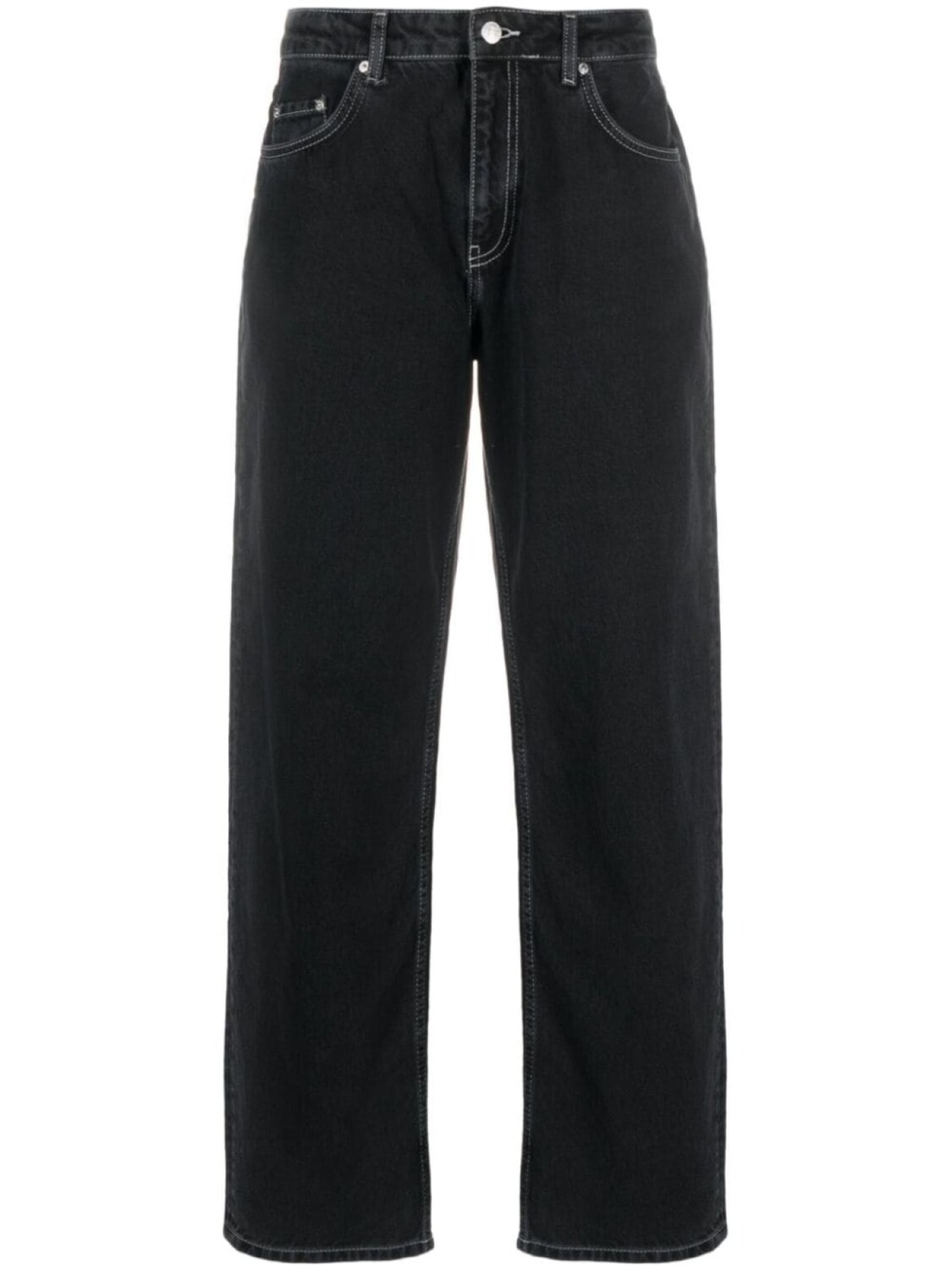 

MOSCHINO JEANS прямые джинсы с контрастной строчкой, черный