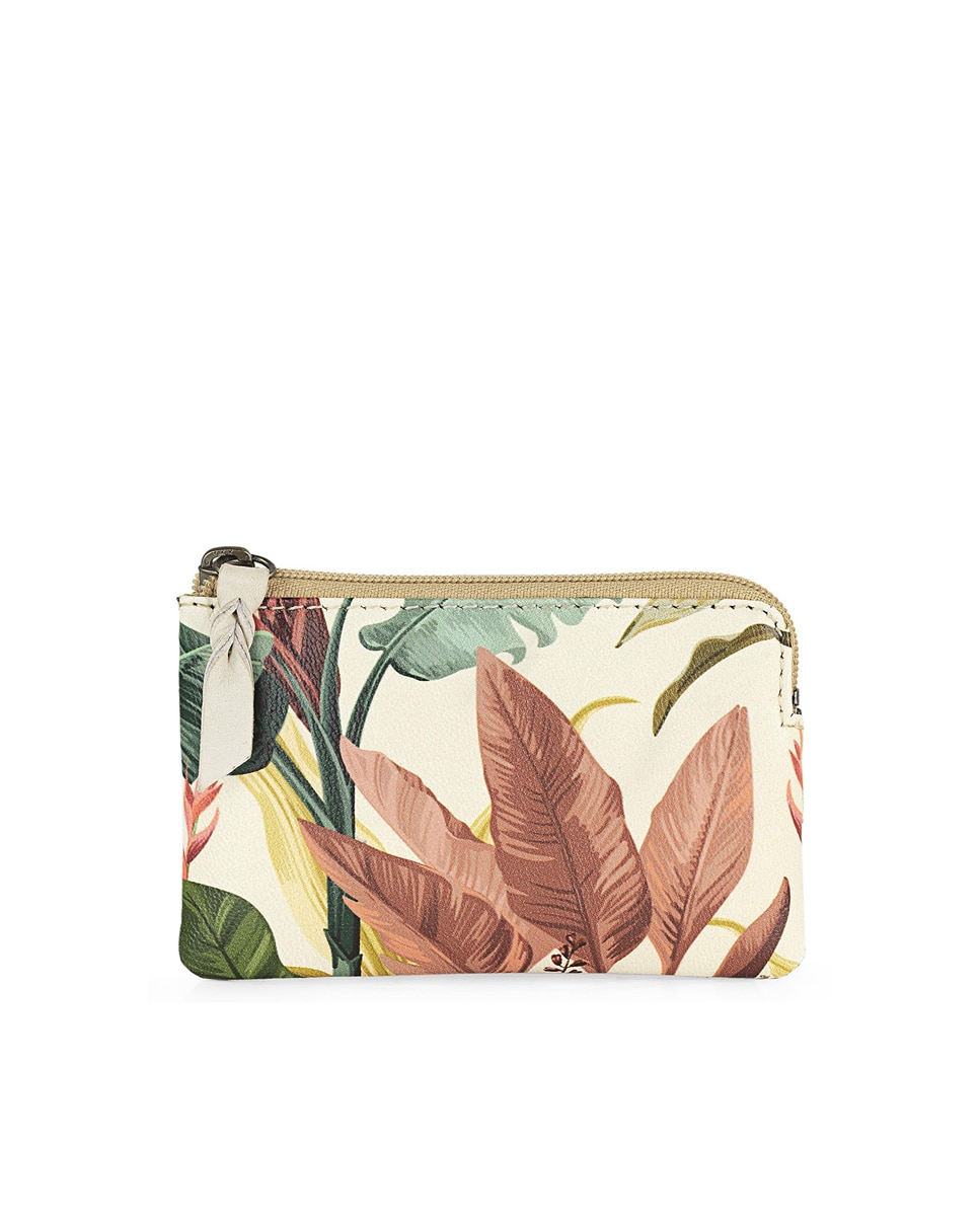 Женский кожаный кошелек Amsterdam с RFID-блокировкой в ​​цвете листьев Jaslen, бежевый