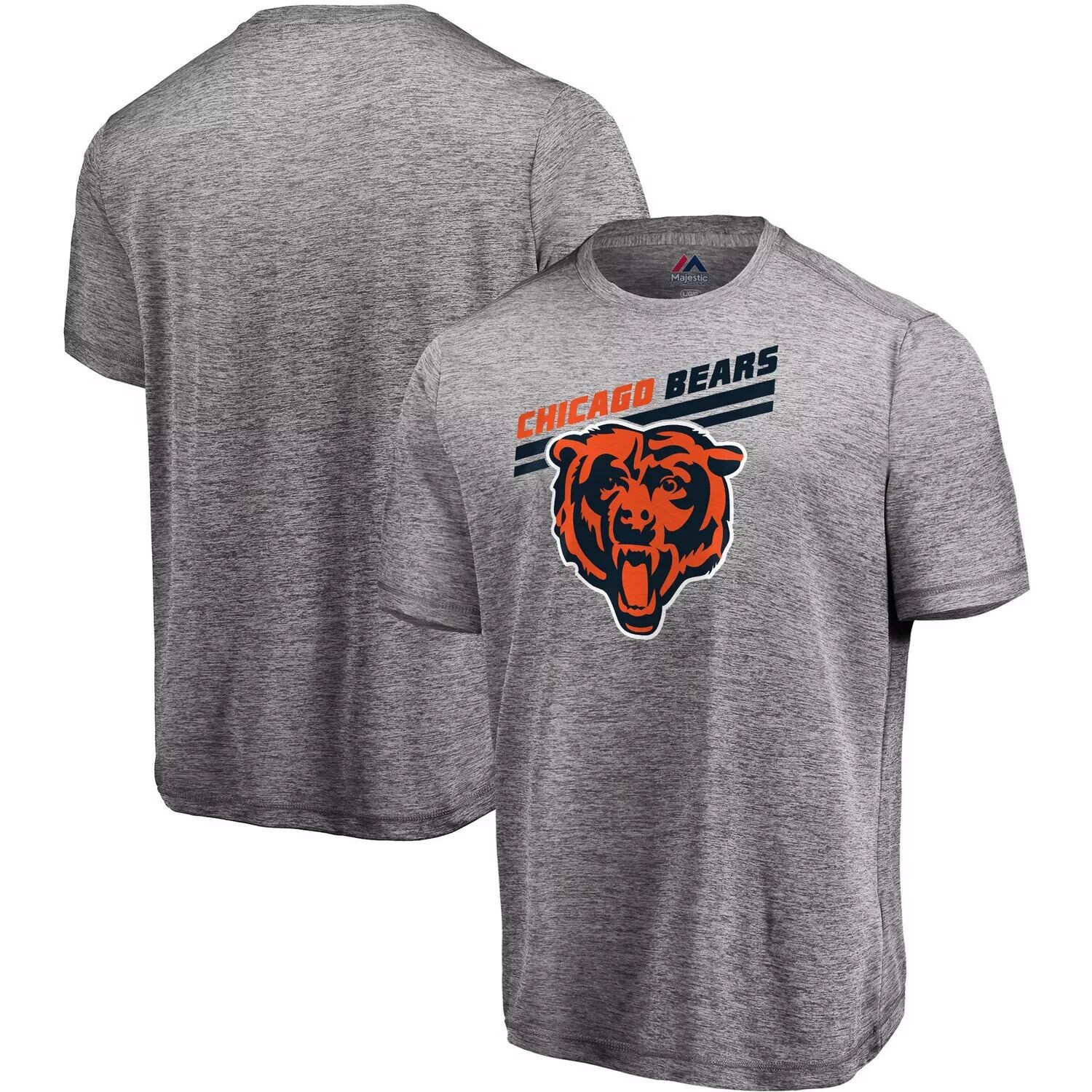 

Мужская серая футболка Majestic Chicago Bears Showtime Pro Grade Cool Base, Серый