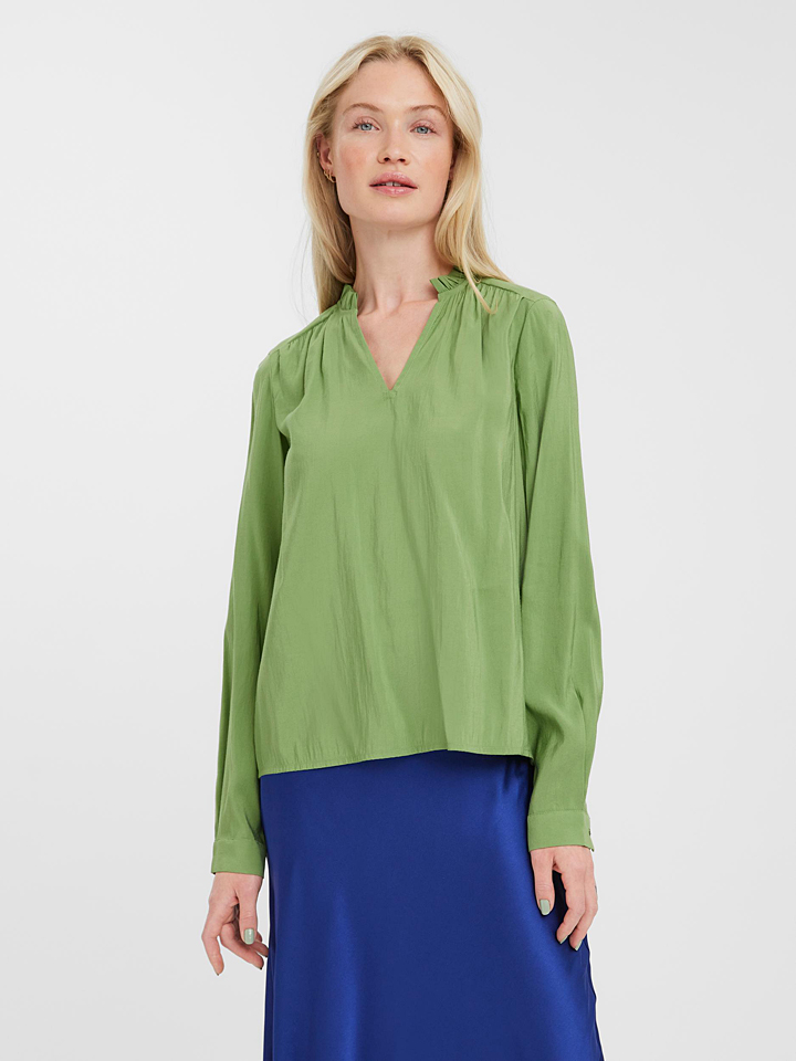 Блуза Vero Moda Bell, зеленый