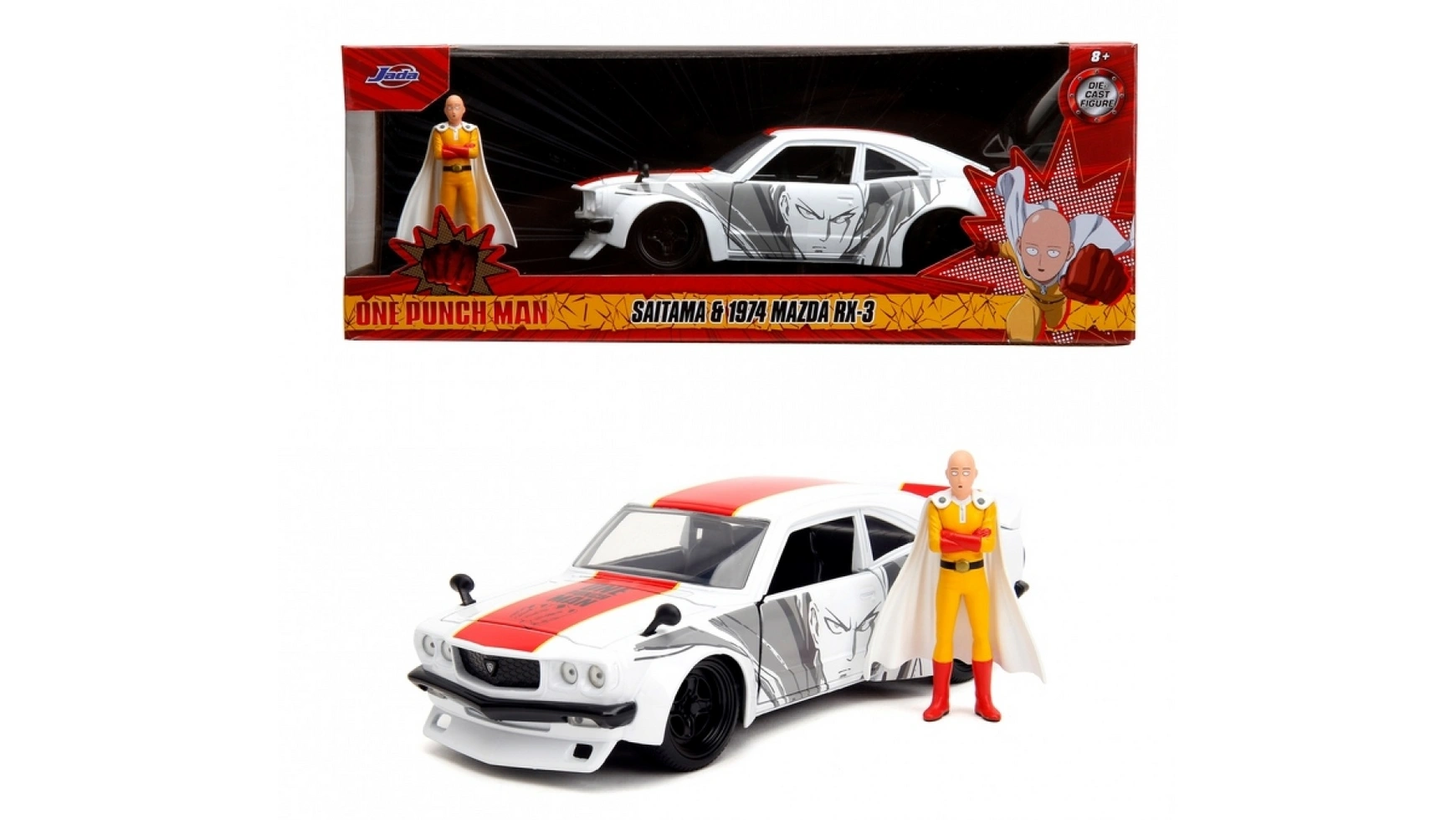 Jada One Punch Man Mazda RX-3 1974 года 1:24