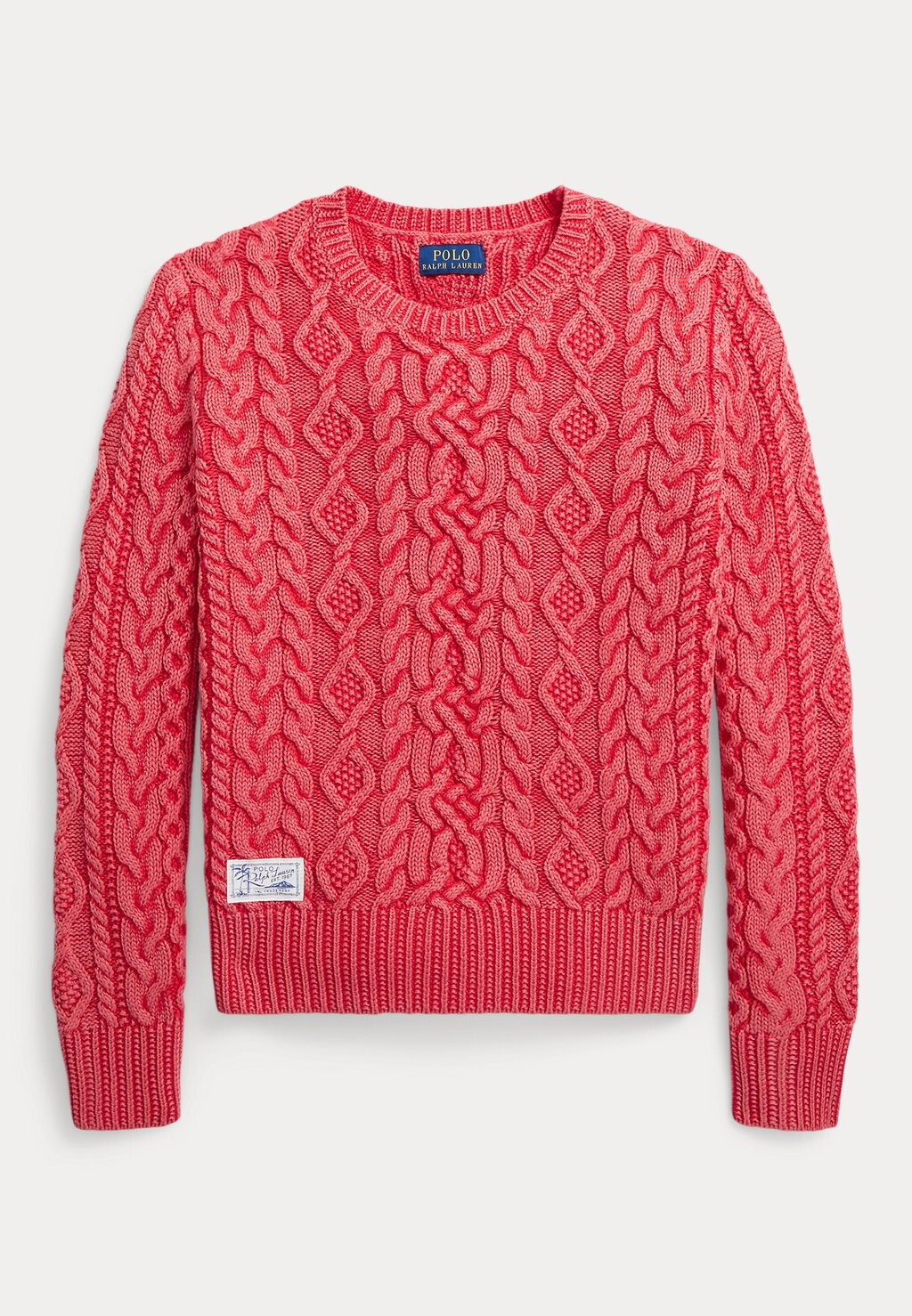 

Вязаный свитер ARAN CABLE Polo Ralph Lauren, цвет spring red