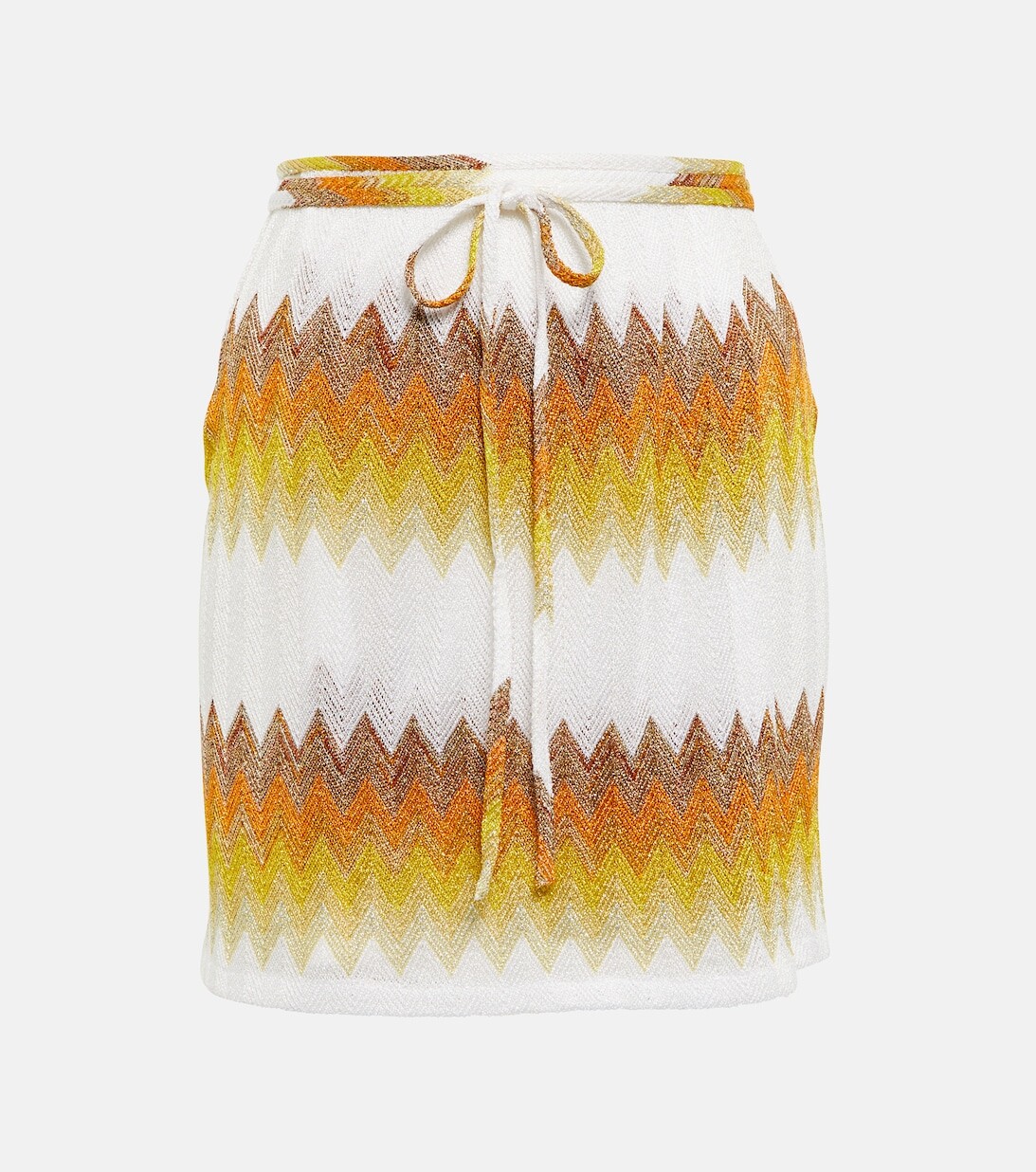 

Трикотажная мини-юбка зигзаг Missoni, оранжевый