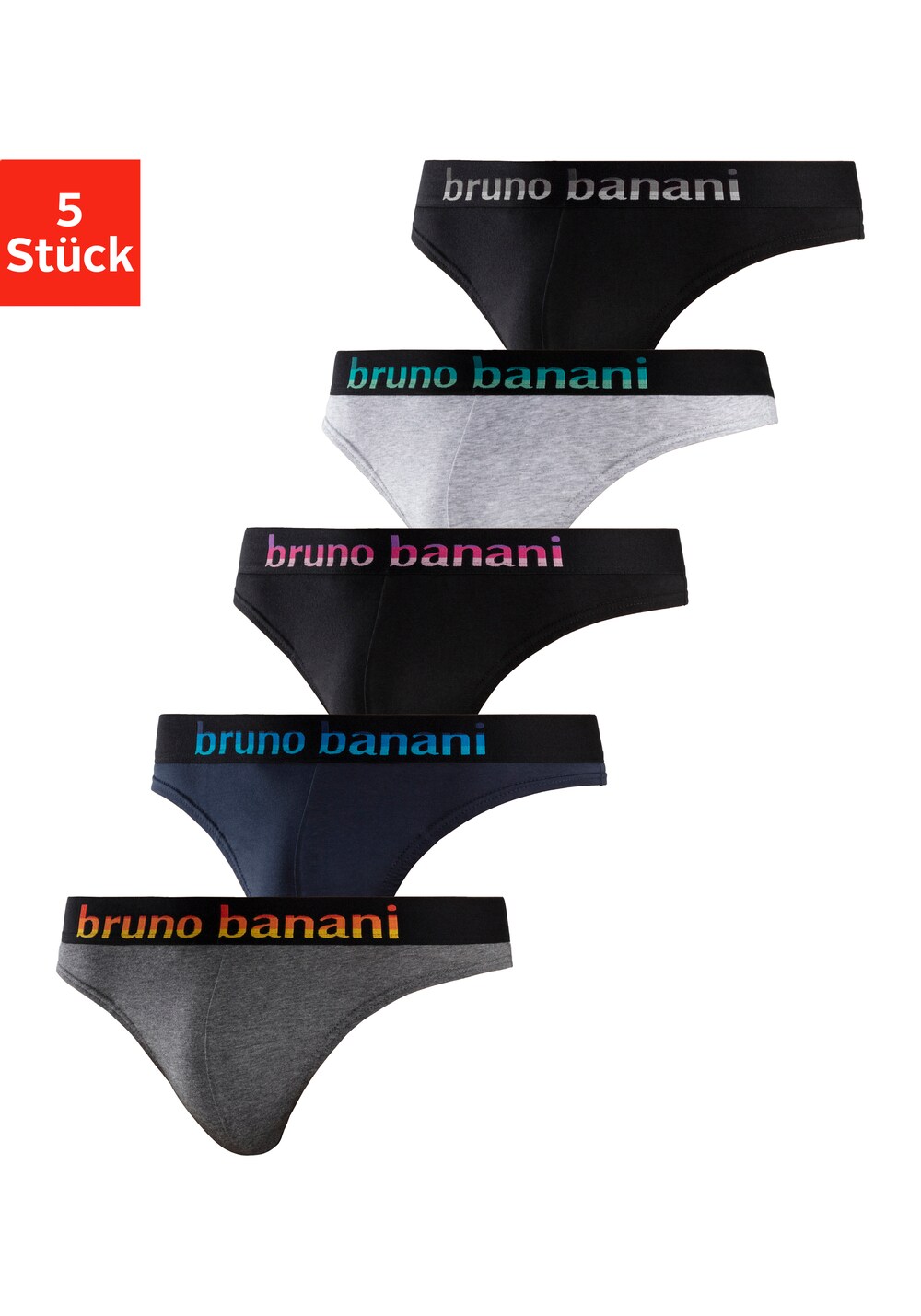 Трусики Bruno Banani, темно-синий/серый/пятнистый серый/черный