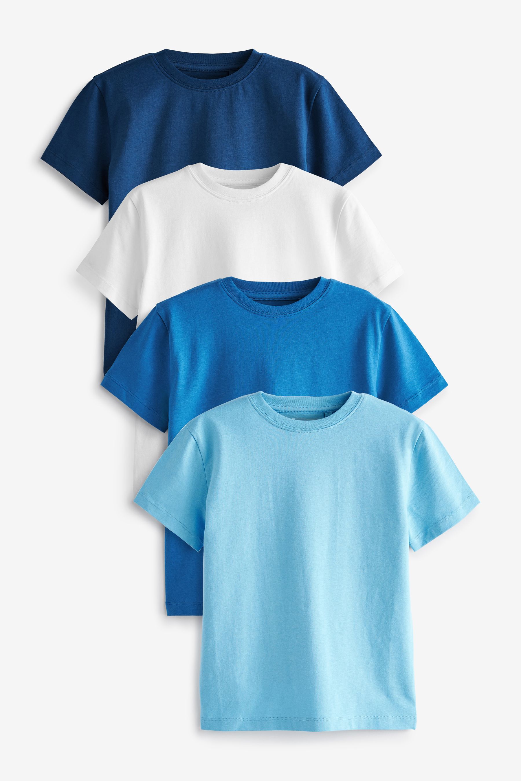 Комплект из 4 футболок с короткими рукавами Next, синий комплект из 4 х футболок с короткими рукавами 100 хлопок 1 мес 54 см разноцветный