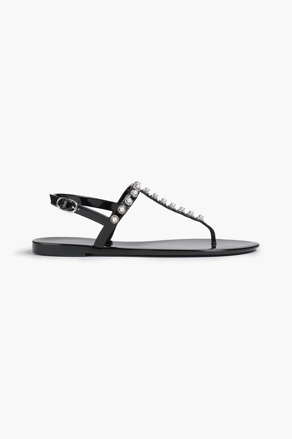 

Босоножки Goldie с пяткой на пятке и декором из ПВХ STUART WEITZMAN, черный