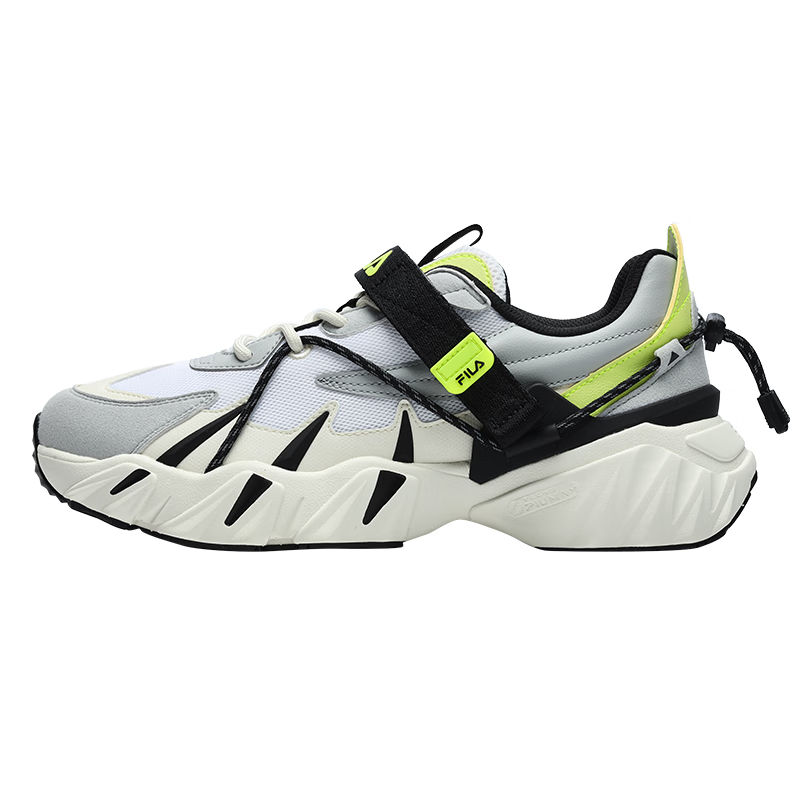Кроссовки спортивные мужские Fila Tiger Claws с сеткой, белый / серый / салатовый кроссовки женские легкие вулканизированная подошва удобная уличная обувь для бега и прогулок летняя модная обувь