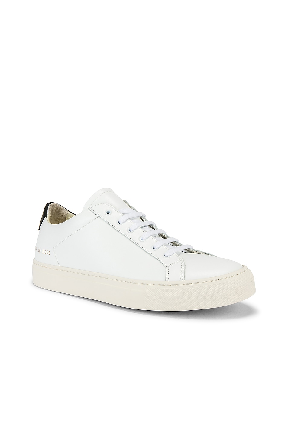 

Кроссовки Common Projects Leather Achilles Retro Low, цвет White & Black