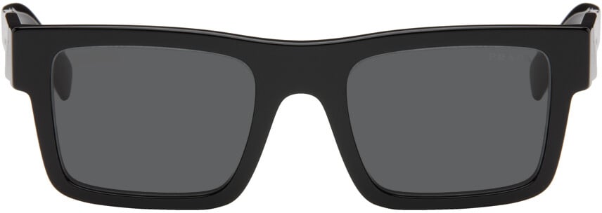 

Черные квадратные солнцезащитные очки Prada Eyewear