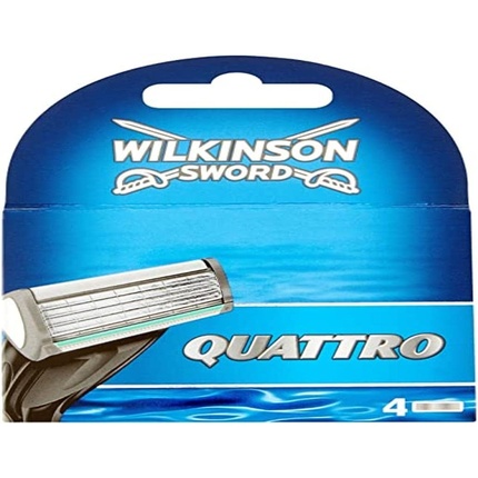 цена Лезвия для бритвы с картриджем Quattro, Wilkinson Sword