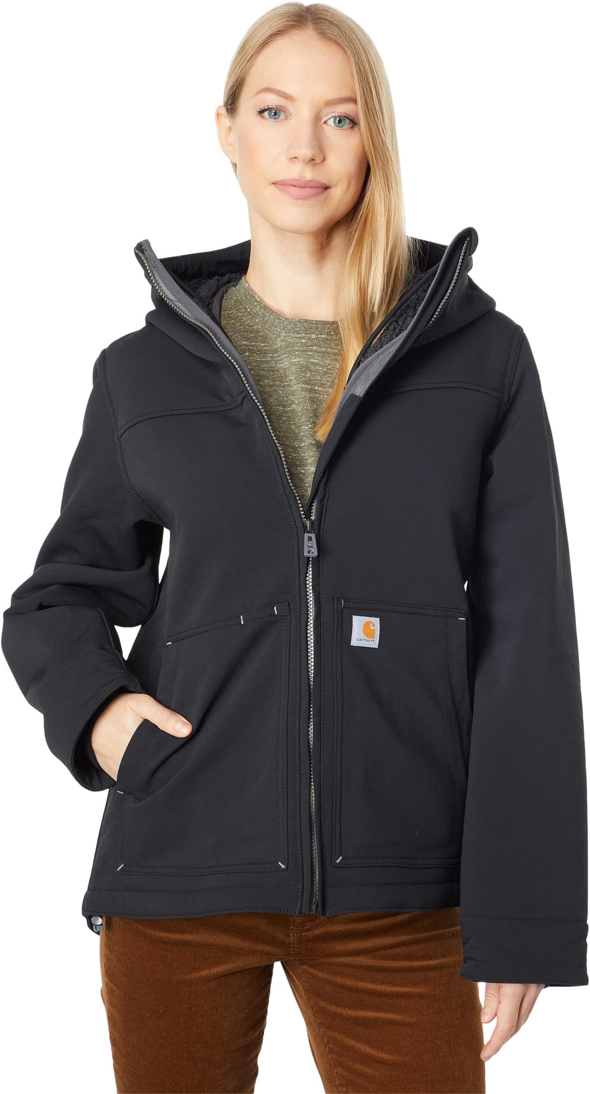 цена Куртка Super Dux Relaxed Fit Sherpa Lined Jacket Carhartt, черный