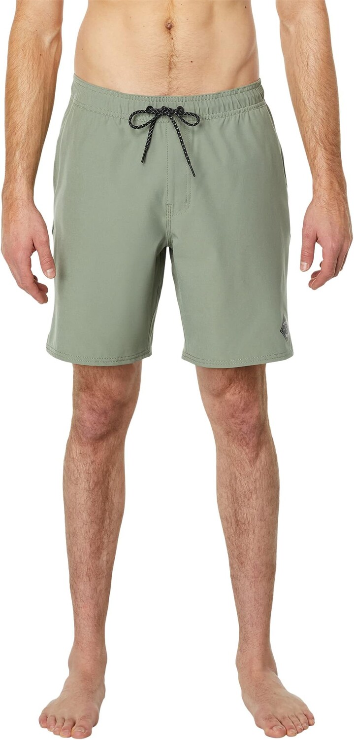 

Шорты для плавания Lowtide Elastic 18 дюймов Salty Crew, цвет Vintage Military