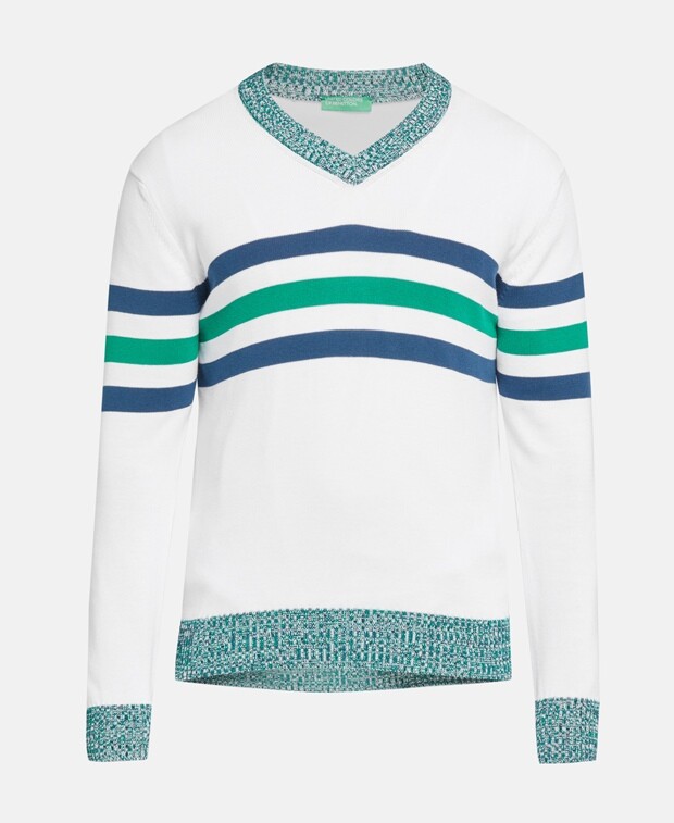 

Джемпер с длинными рукавами United Colors of Benetton, белый