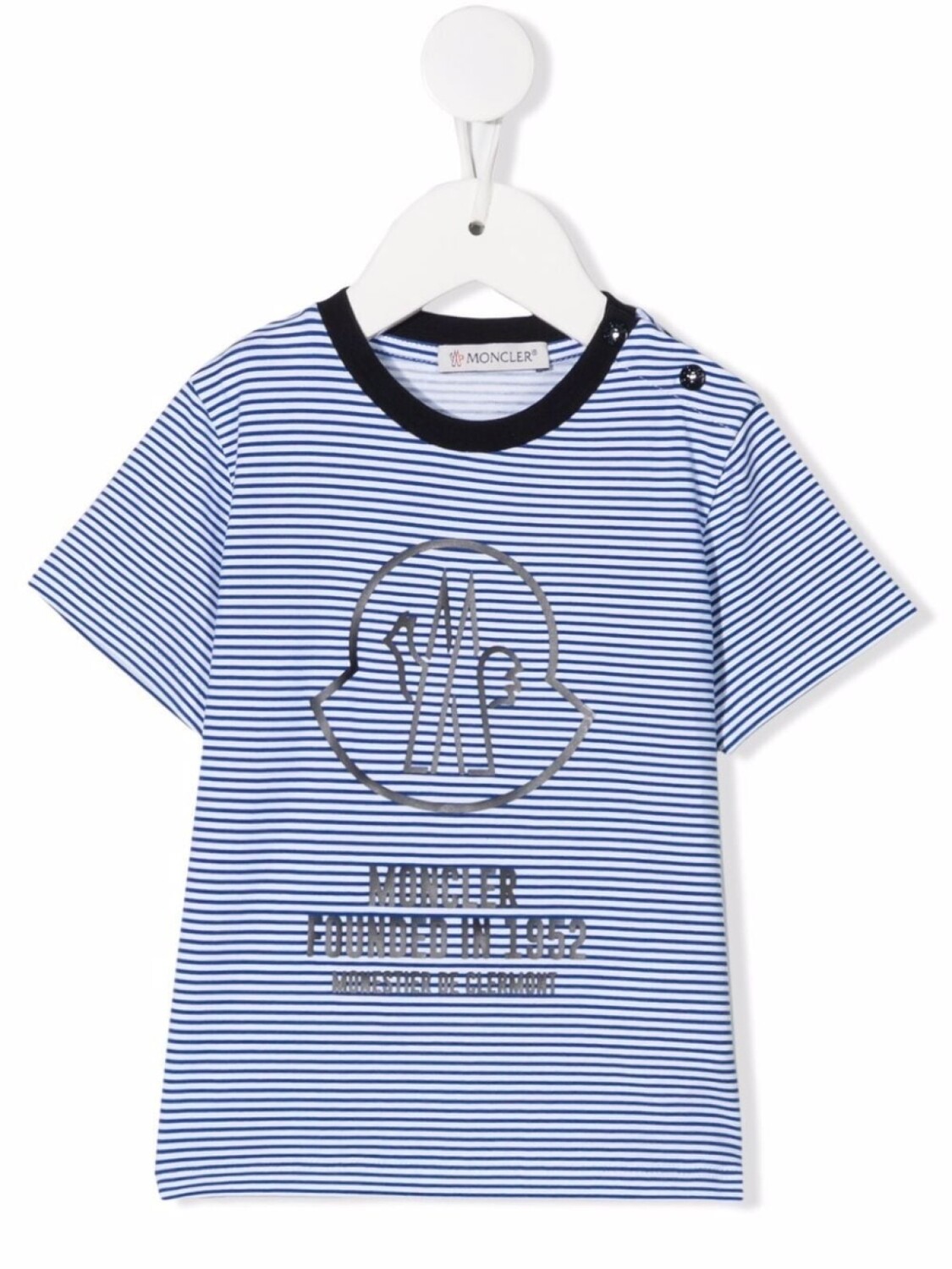 

Moncler Enfant футболка с логотипом, синий